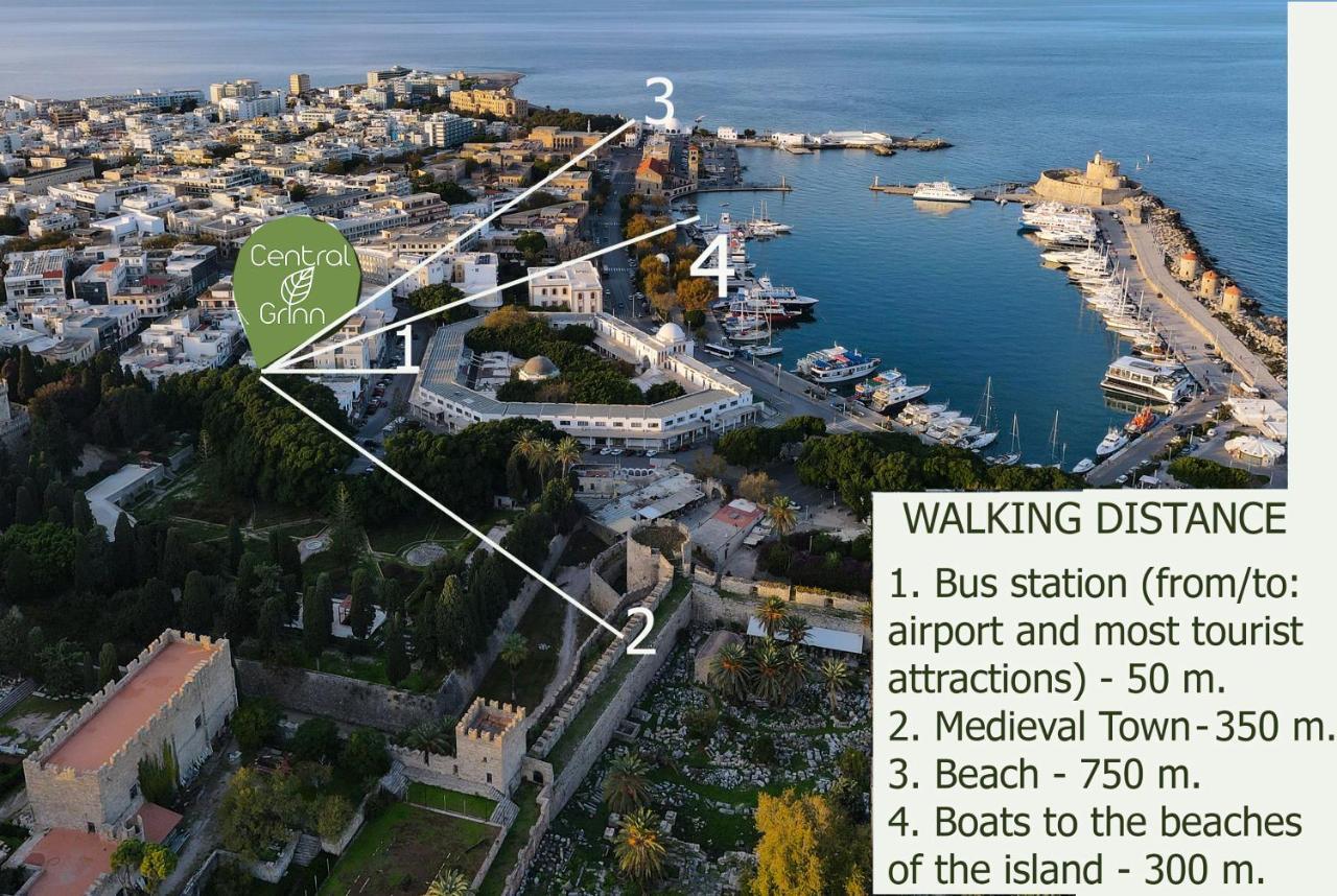 Central Grinn-In The Heart Of Rhodes,New&Stylish! Rhodes City Exterior photo